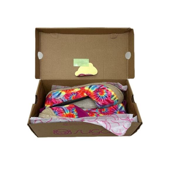 Sugar Womens Evermore Padded Insole Flats Slip-On Espadrilles Shoes - Picture 2 of 8